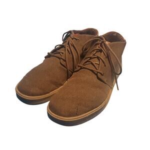 OluKai Size 11.5 EU 44.5 Nana Hele Wai'apo Chukka Boots High Top Canvas Green